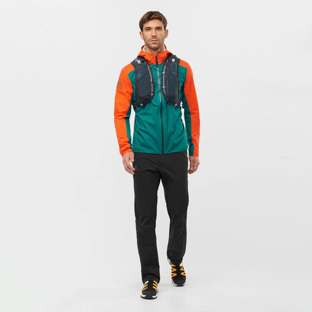 Salomon WAYFARER TAPERED - Mens Pants - Black - NZ (04729-XQGJ)